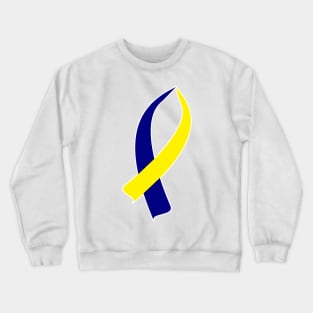 Down Syndrome Awareness Ribbon Crewneck Sweatshirt